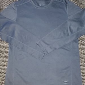 REI men's base layer long sleeve shirt size L, color gray.